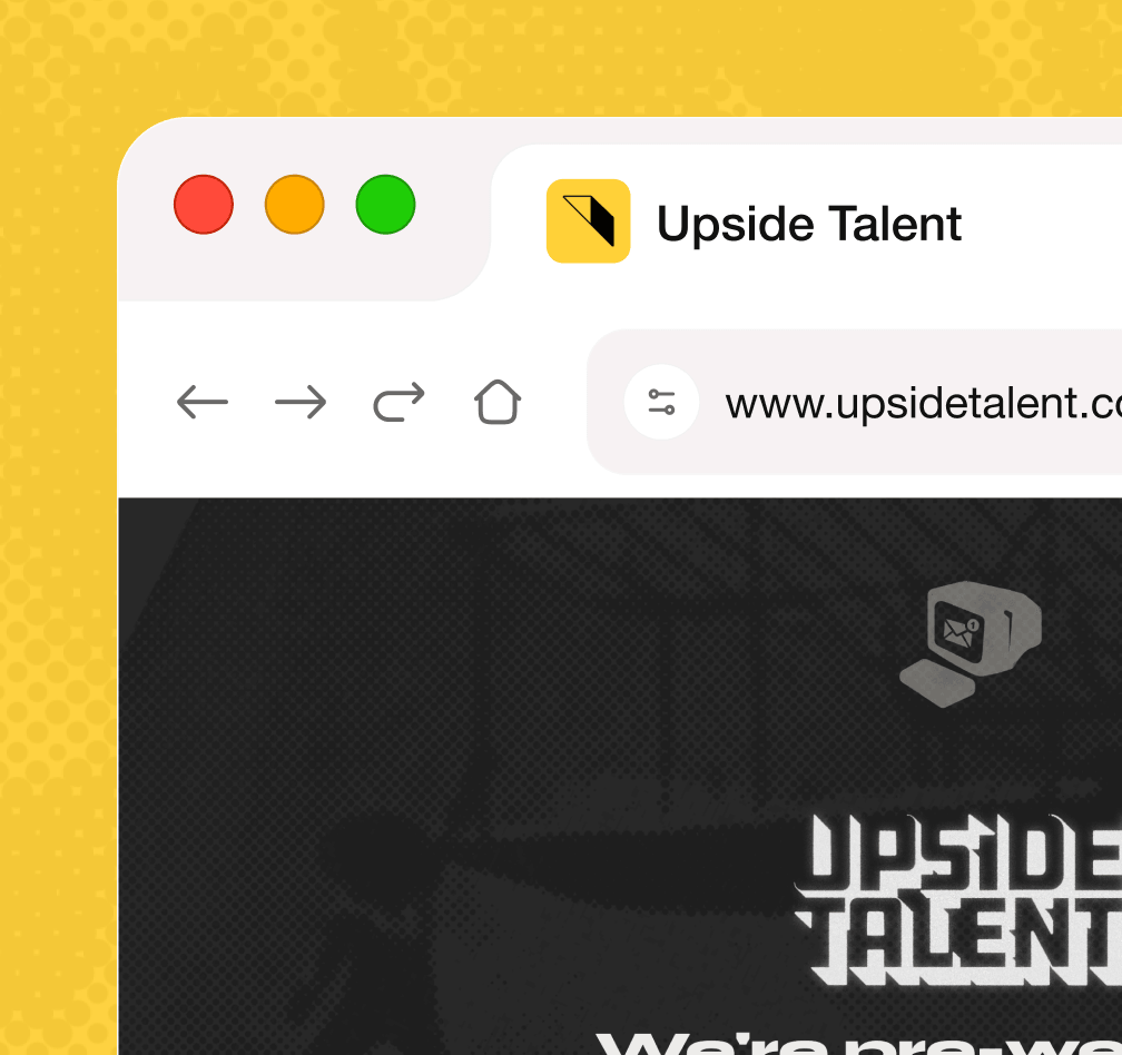 Upside Talent brand application