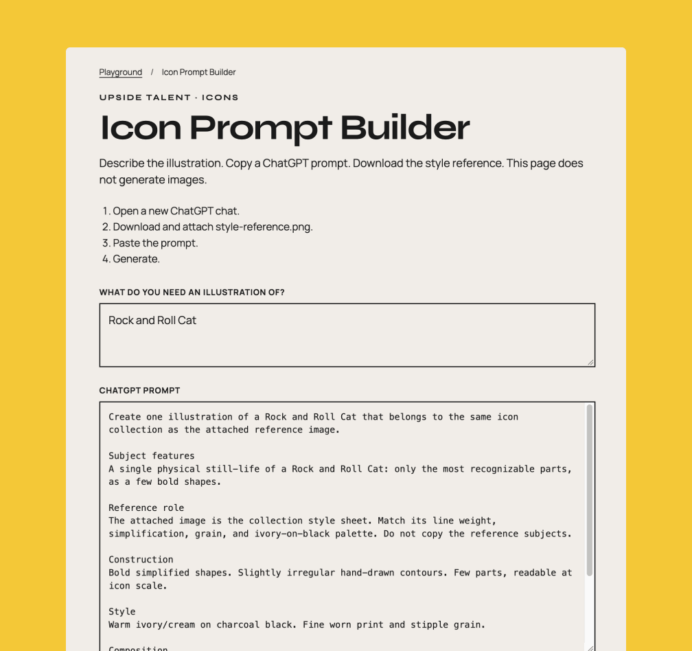 Upside Talent brand tools